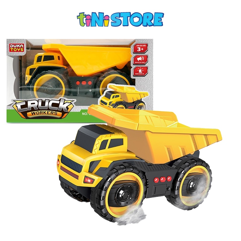 tiNiStore-Đồ chơi xe công trường có nhạc và đèn tiNiToy DK81097