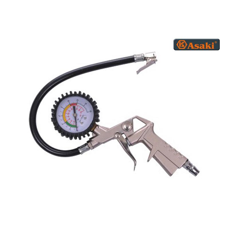 0-16bar tay bơm đồng hồ asaki ak-1080