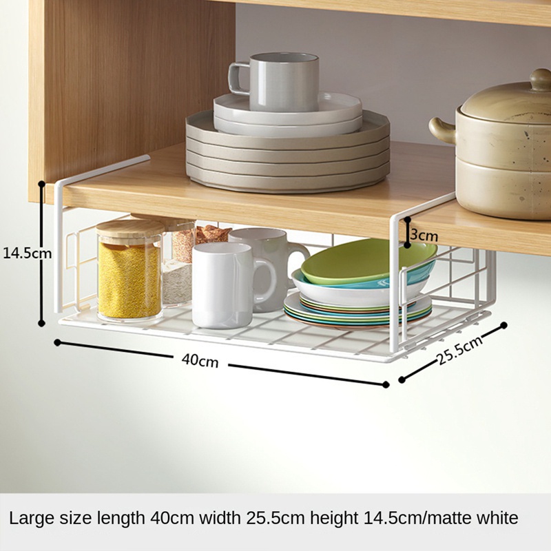 Dưới giỏ kệ , dưới kệ Giỏ dây treo Giỏ dưới kệ Giá để đồ cho nhà bếp Giá sách Pantry