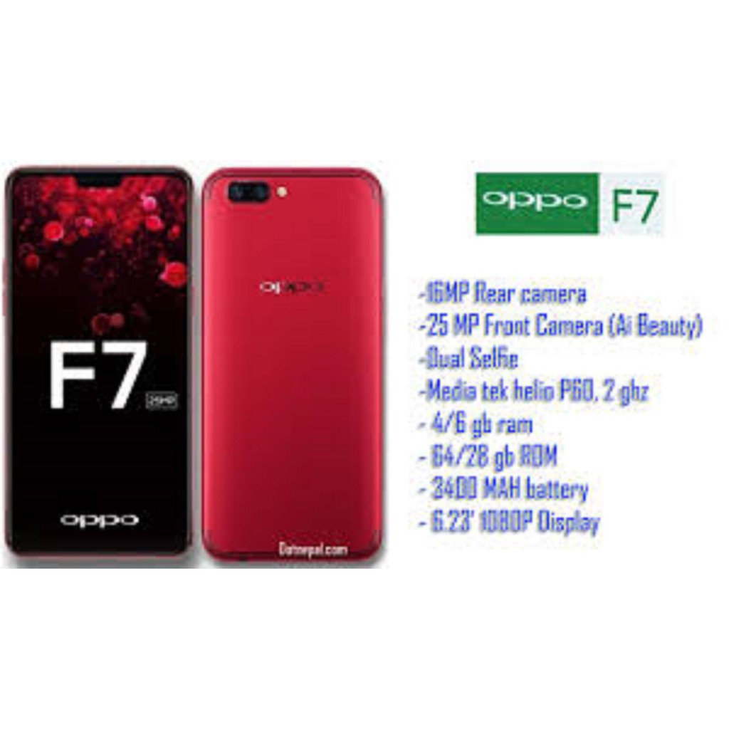 [Giá Sốc Nhất] Điện thoại Chính hãng Oppo F7 2sim ram 4G Bộ nhớ 64G mới Fullbox - Chơi PUBG - FREE FIRE - LIÊN QUÂN mượt | BigBuy360 - bigbuy360.vn