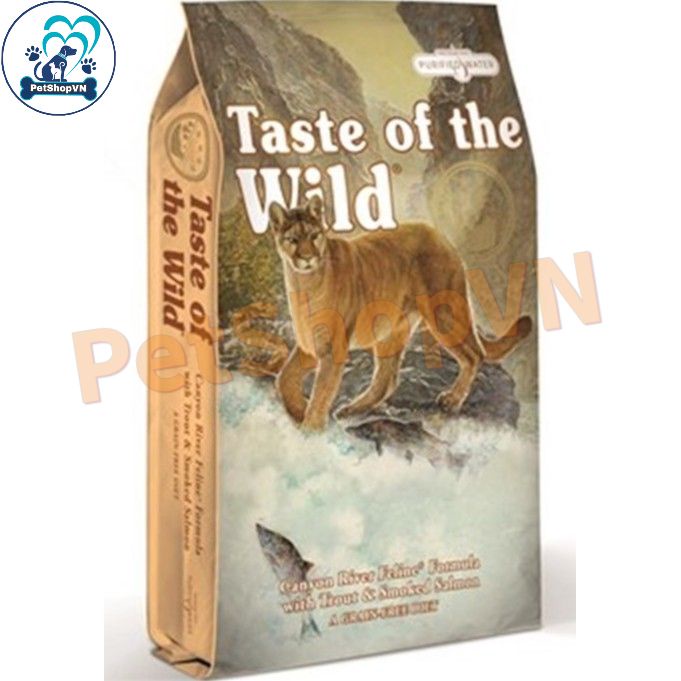 Thức Ăn Cho Mèo Hạt TASTE OF THE WILD CANYON RIVER Vị Cá Hồi Vân & Cá Hồi Xông Khói