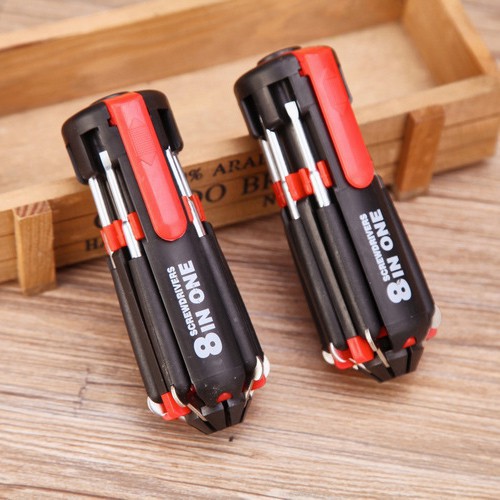 Xả Kho -  BỘ TUA VÍT ĐA NĂNG VẶN ỐC VÍT 8 TRONG 1 CÓ ĐÈN LED MULTIFUNCTION SCREWDRIVER LED LIGHTING