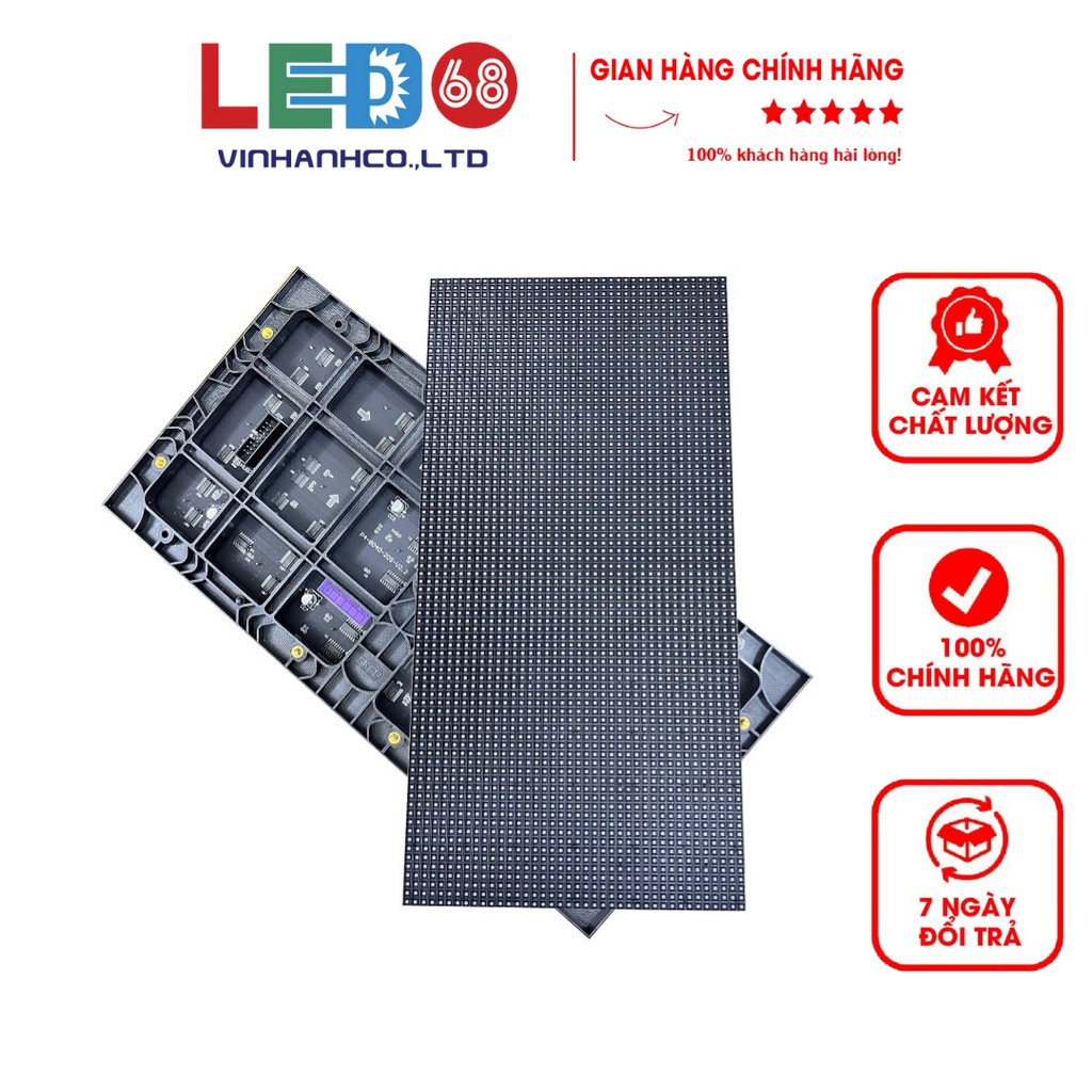 Module Led P4 Full Color Outdoor Có Độ Sáng Cao, Chống Nước Tốt, Tuổi Thọ Dài