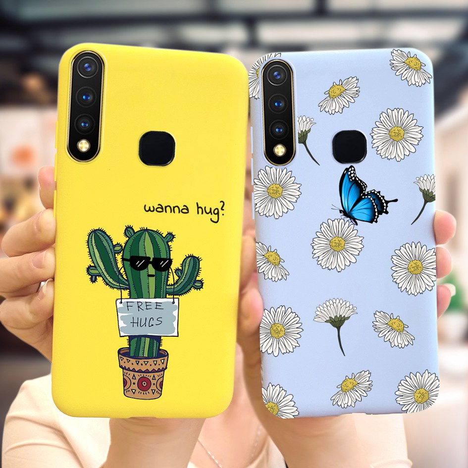 Ốp Điện Thoại Silicon Dẻo Họa Tiết Hoa Oải Hương Nhiều Màu Xinh Xắn Cho Vivo 1915 Y19 Vivo Y5s VivoY19 U3 Z5i