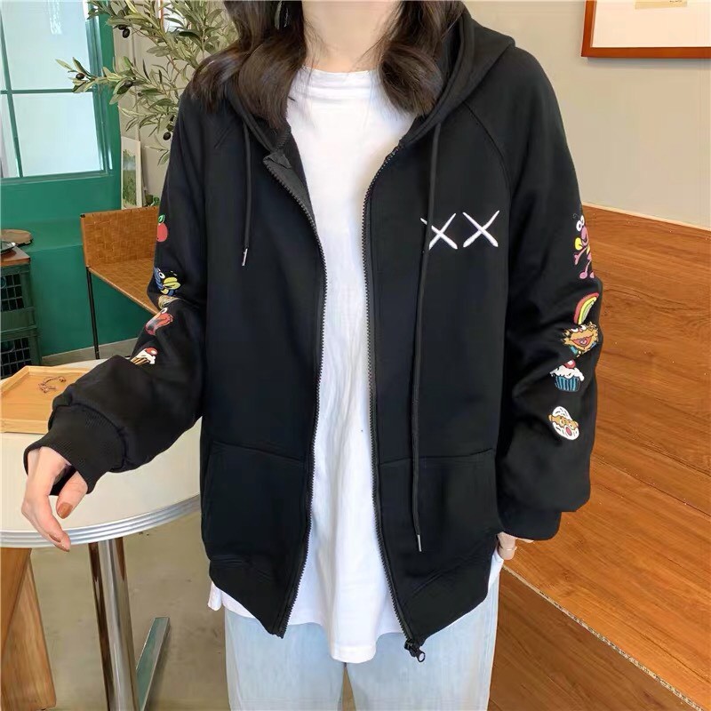 Áo khoác nỉ unisex form rộng XX, cardigan nam nữ ulzzang Wind thu đông | BigBuy360 - bigbuy360.vn
