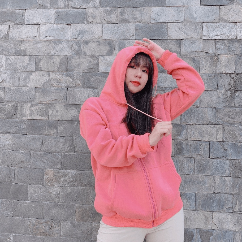 ÁO KHOÁC NỈ NGOẠI NỮ FORM RỘNG PHỐI NÓN TP [NewUnisex]