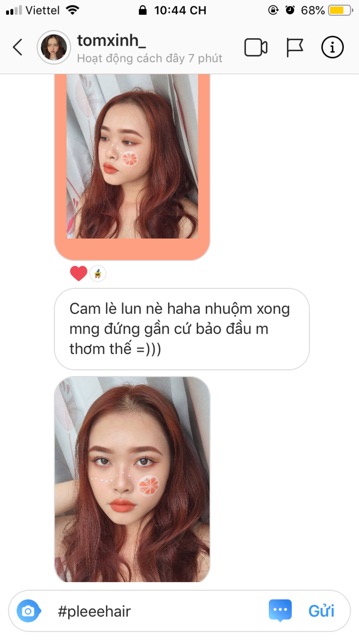 THUỐC NHUỘM TÓC MÀU CAM ko cần tẩy tặng oxy trợ dưỡng và găng tay | BigBuy360 - bigbuy360.vn