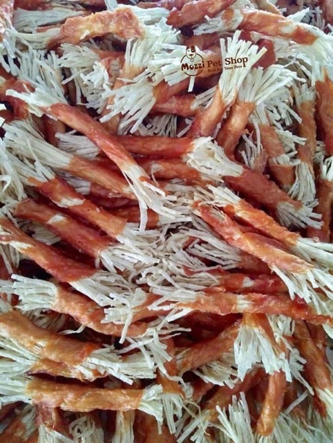 Thịt gà sấy cuộn kim chi cho chó 300gr / Made in Thailan