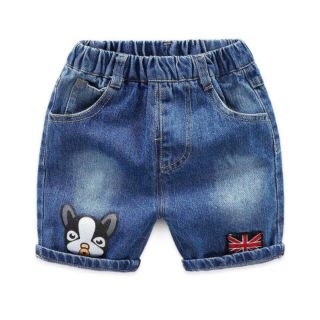 Quần sọt jean lưng thun bé trai