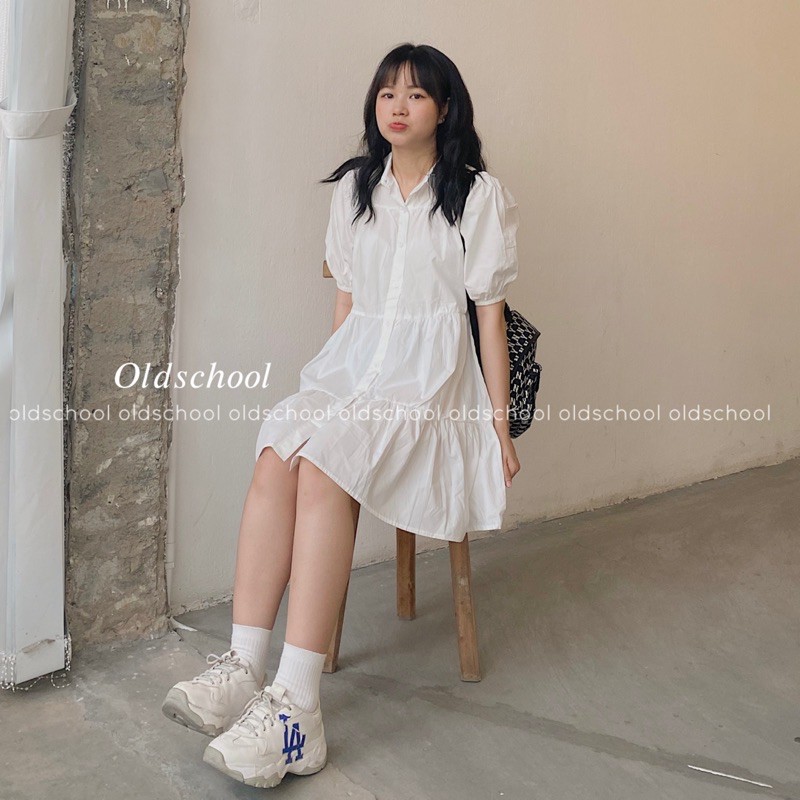 ĐẦM SƠ MI BABYDOLL ULZZANG (SẴN/KÈM VIDEO REVIEW)