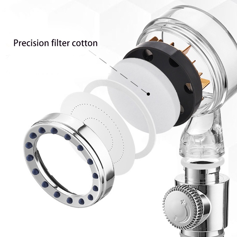 Vòi Hoa Sen Tăng Áp Cầm Tay Có Chức Năng Lọc Điều Chỉnh Áp Suất Nước