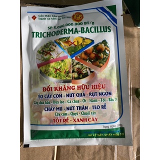 NẤM ĐỐI KHÁNG TRICHODERMA-BACILLUS.SP gói 100gr VTNN NHẤT VIỆT