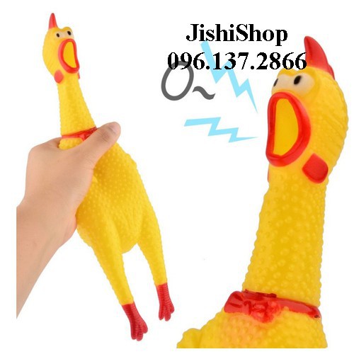 Gà Bóp La Hét - Gà Bóp Kêu (Size 32cm) đồ chơi thú cưng bán x0ng