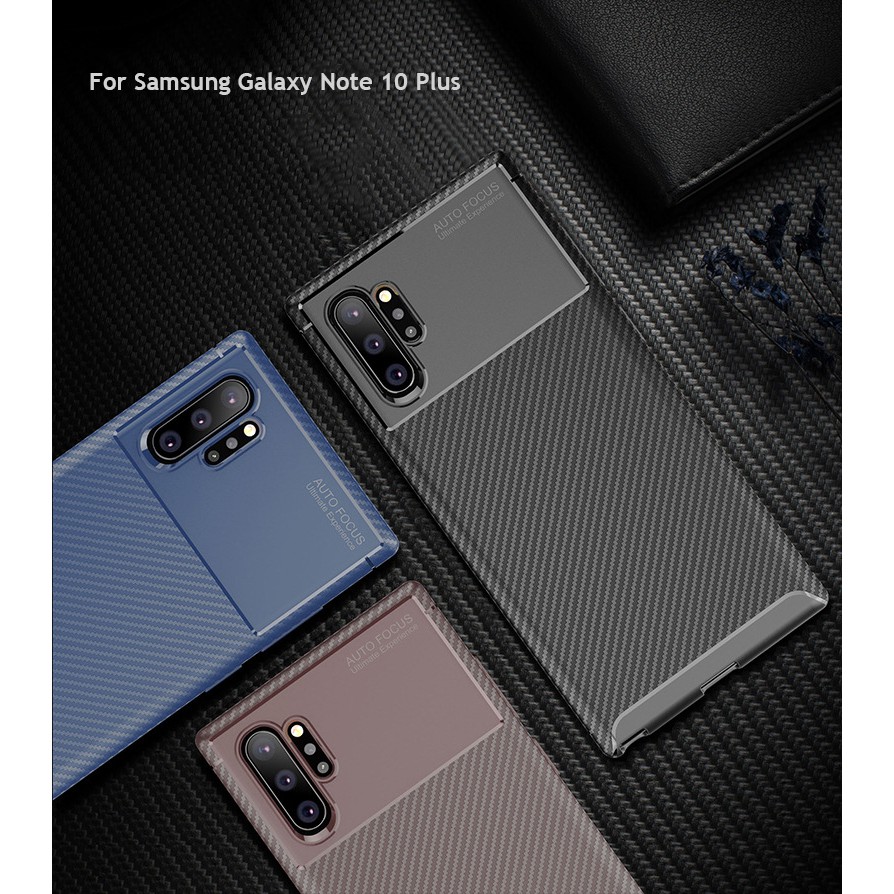 Ốp điện thoại sợi cacbon chống trầy xước nhiều màu tùy chọn cho Samsung Galaxy Note 10 Plus