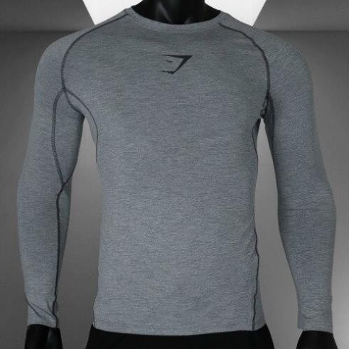 Áo thể thao nam dài tay GYMSHARK Body chuẩn men GS0002- Key Sport chuyên đồ thể thao nam tập GYM, YOGA ❕ ྇