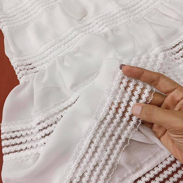 SET ÁO CROP PHỐI REN+CV ĐUÔI CÁ CỰC SANG | BigBuy360 - bigbuy360.vn