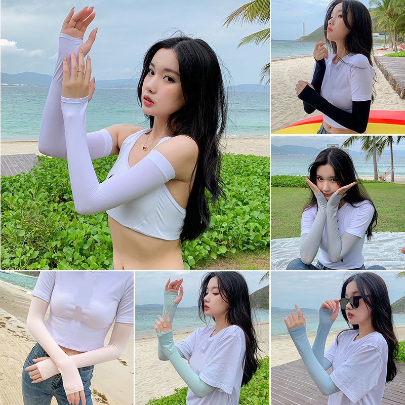 1 Cặp Găng Tay Giữ Ấm Bảo Vệ Chống Tia UV Khi Lái Xe