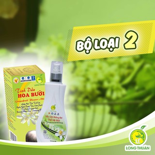Combo Tinh Dầu Hoa Bưởi Loại 2 và Chai Gội Đầu Không Bọt Thế Hệ Mới thương hiệu Long Thuận