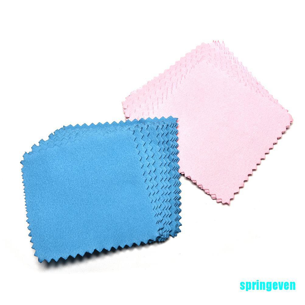 [springeven] Set 10 Khăn Lau Đánh Bóng Trang Sức Màu Vàng Bạch Kim Và Bạc