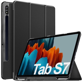 Chỗ Samsung Galaxy Tab S7 bảo vệ tay 11 inch SM-T870 / T875 tablet thả da gấp (với bút rãnh)