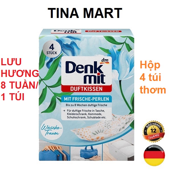 Túi thơm quần áo chính hãng Đức,túi thơm treo tủ quần áo, tủ giày dép, vali hương thơm tươi mát dễ chịu