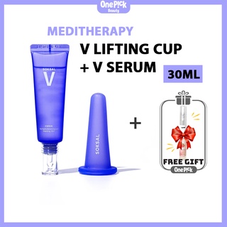 OnePick) Cốc giác hơi + serum nâng cơ mặt chống lão hóa Meditherapy Soksal V Cup + V Serum 30ml [MediTherapy V Lifting Cup + V Serum 30ml]
