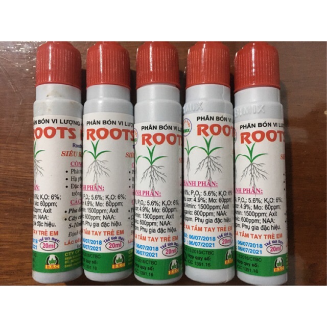 Phân bón vi lượng Bimix Super Roots New 20ml Siêu Ra Rễ Cực Mạnh,