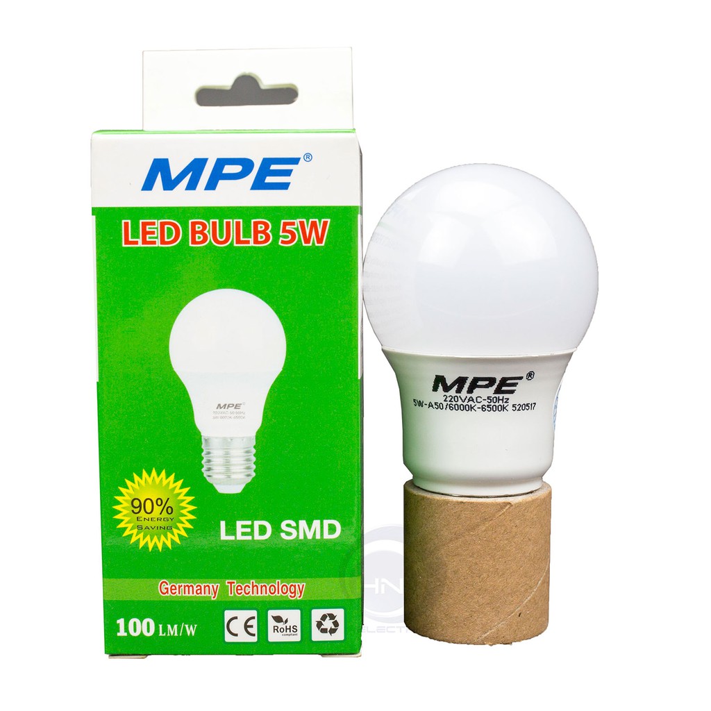 Bóng đèn Led MPE 5W siêu sáng siêu bền, siêu tiết kiệm điện