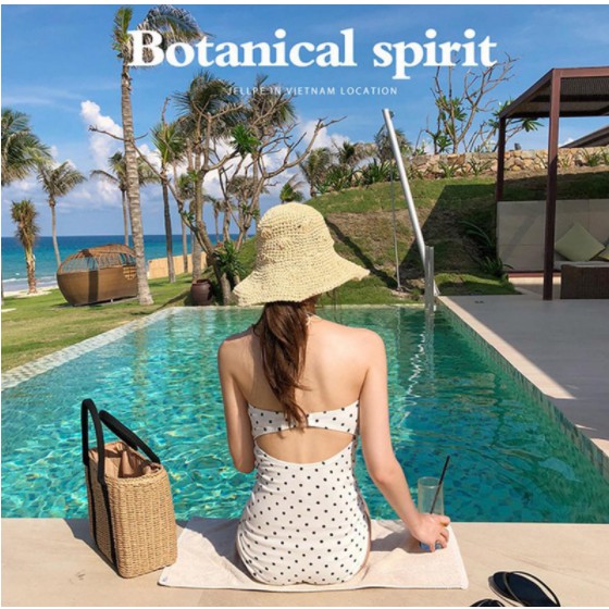 [quà tặng là chun buộc tóc ạ] Bikini phối ren hoa hoạ tiết chấm bi thiết kế quyến rũ cho phái nữ | BigBuy360 - bigbuy360.vn