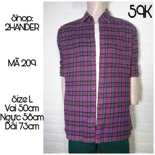 Áo 2hand sơ mi Flannel (inbox shop để chọn mẫu)