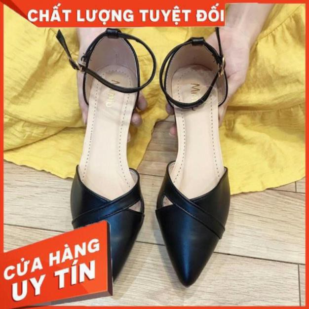 [Free Ship - Hàng Loại 1 – Clip thật] Sandal Bít Mũi Lót Hậu Da Mềm - Giày Bít Mũi