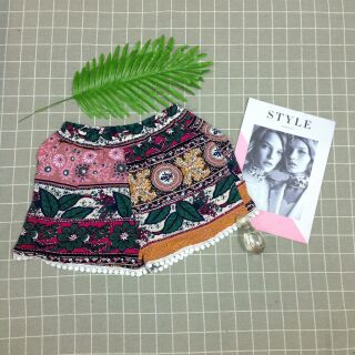 Quần short lanh thổ cẩm mẫu ngố 3