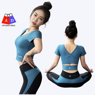 Bộ quần áo tập Gym Yoga, bộ quần áo thể thao nữ AD01 Vải Cao Cấp, Siêu nâng mông, co giãn 4 chiều, thoáng mát