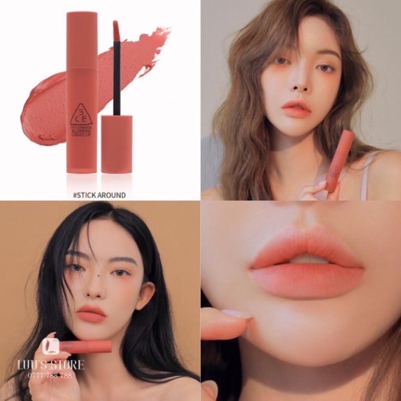 Son kem 3CE Blurring Liquid Lip Stick Around