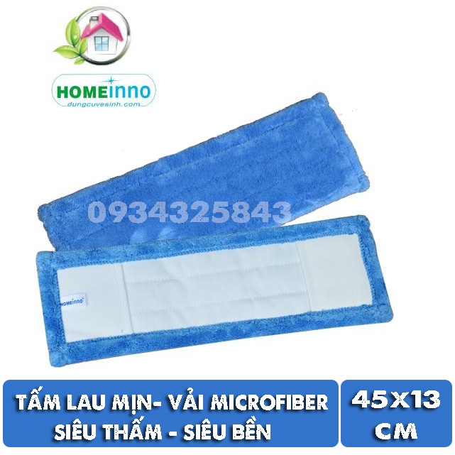 Tấm lau nhà san hô cao cấp Home Inno siêu thấm - 45x13cm - vải microfiber