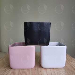 Hai Chậu vuông - Chậu trồng cây để bàn mini, phong thủy, cây nội thất