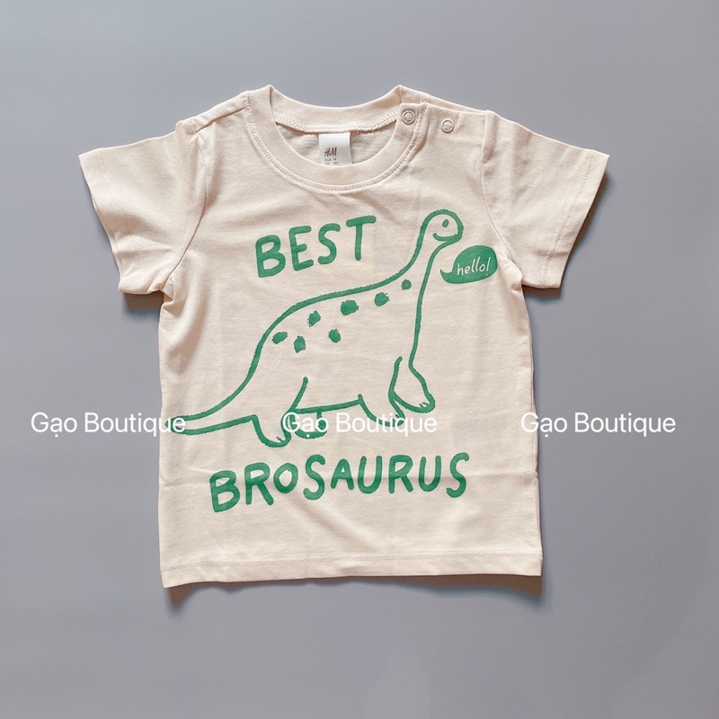 [Auth] Áo phông hè cotton cho bé trai HM 7-18kg