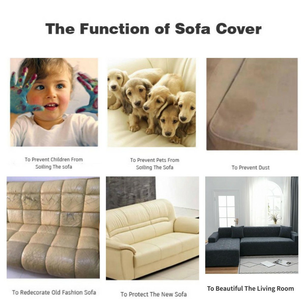 Vỏ bọc ghế sofa 1/2/3/4 chỗ ngồi hình chữ L bằng vải nhung dệt hoa dày co giãn trang trí nội thất phòng khách