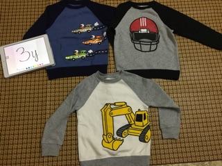 Áo nỉ cổ tròn bé trai