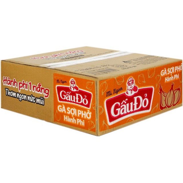 Mì Gấu đỏ sợi phở Thùng 30 gói x 64g