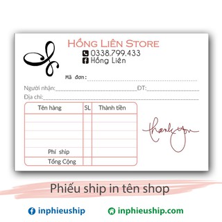 Phiếu ship hàng 400 tờ (MS44)