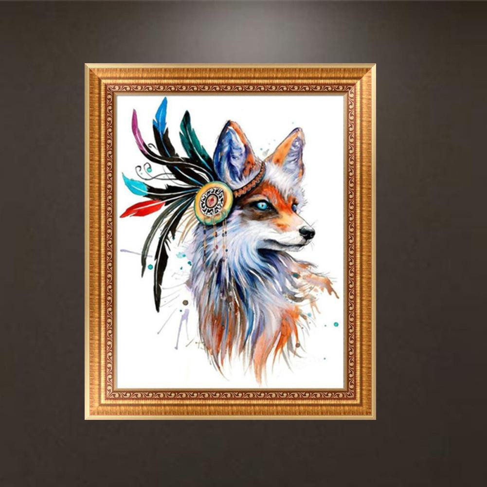 Tranh đính đá 5D DIY hình chú cáo đáng yêu xinh xắn | BigBuy360 - bigbuy360.vn