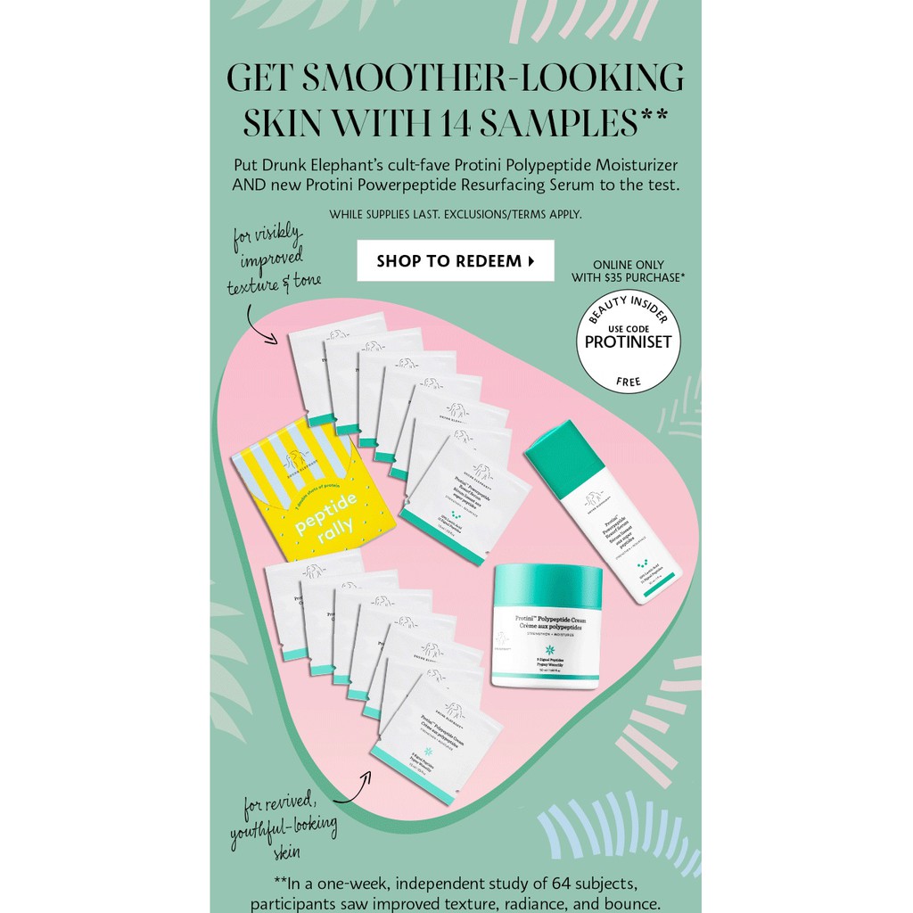 🔥 HOT - Fullset 🔥 Bộ dưỡng da mini DRUNK ELEPHANT Peptide Rally Protini Set