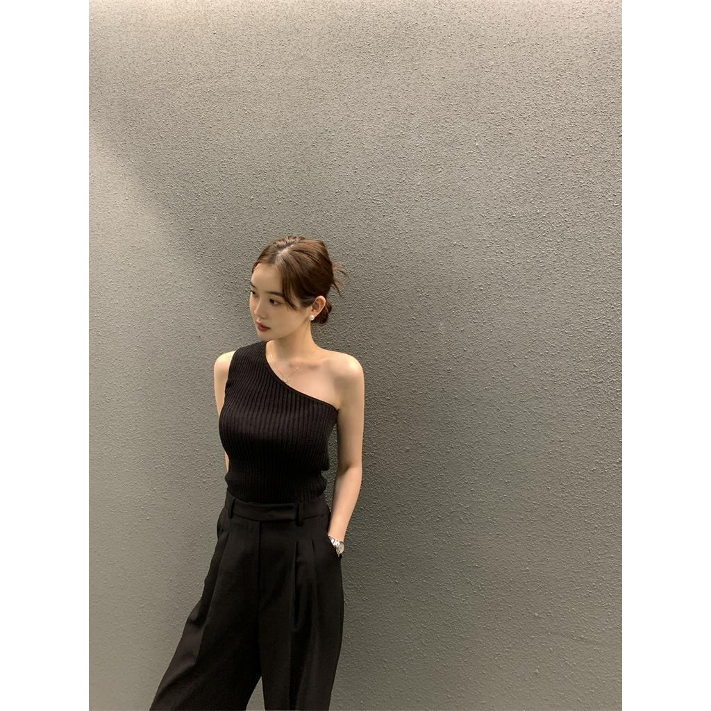 Áo Hai Dây Dệt Kim Phong Cách Hàn Quốc Thời Trang Mùa Hè 63416