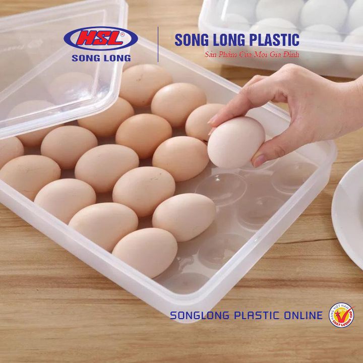 Hộp Đựng Trứng 24 Quả Có Nắp Đậy Song Long - 2795.