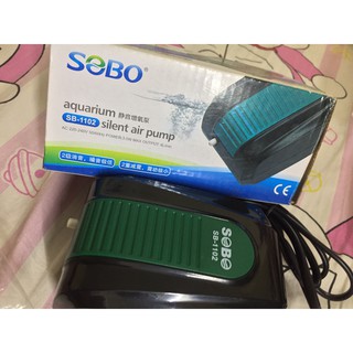 Máy sủi bọt oxi cho bể cá cảnh Sobo SB 1102 1 vòi + 1m dây + 1 cục sủi