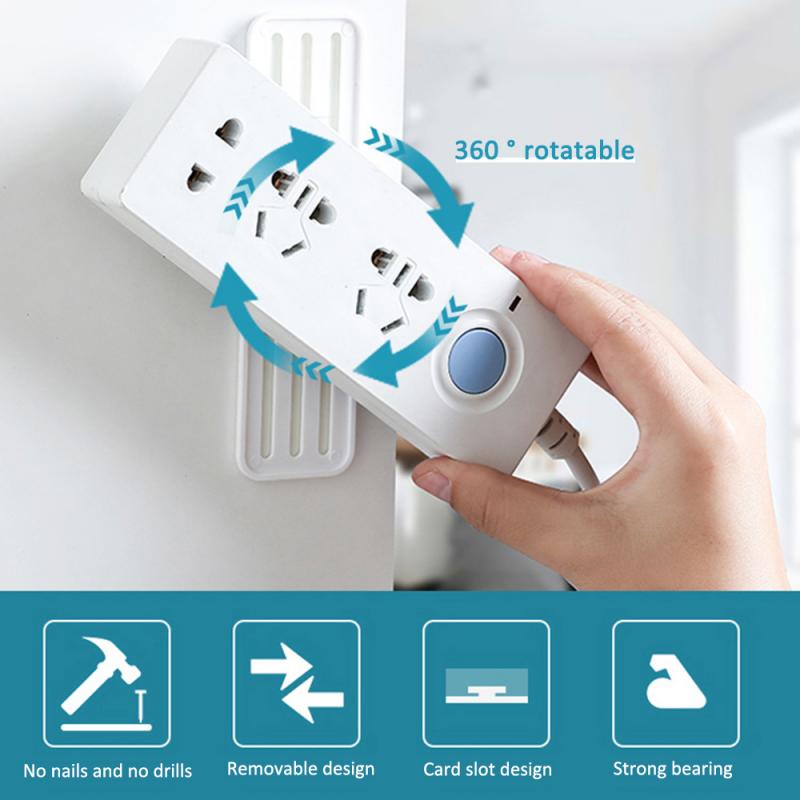 POWER Kẹp Giữ Dây Cáp Gắn Tường Xoay 360 Độ Tiện Dụng