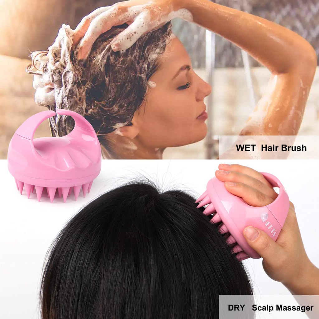 Bill US - Lược gội đầu và kích thích da đầu 2in1 HEETA SHAMPOO BRUSH