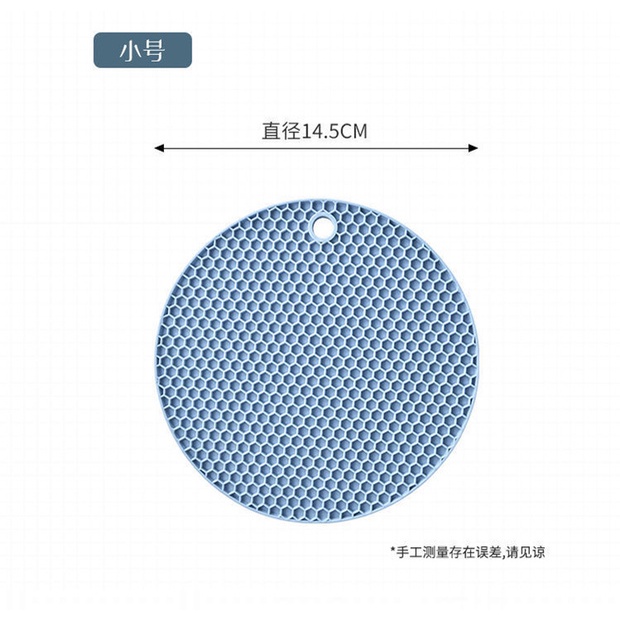 Tấm lót silicone chống trượt/chống bỏng chịu nhiệt hình tròn đa năng cho bàn nhà bếp