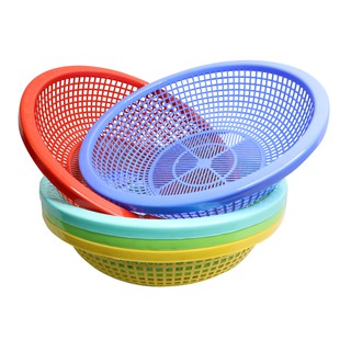 Combo 5 Rổ nhựa tròn 35cm Chấn Thuận Thành đựng đồ đạc, đựng thực phẩm rau củ đa năng tiện lợi RC3520-5 (nhiều màu)